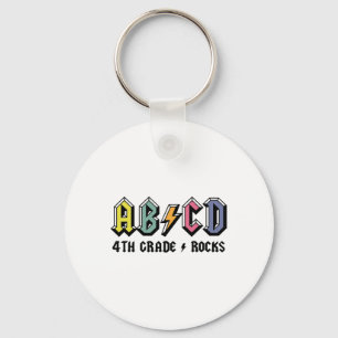 Leraren Abcd Rock 4de klas Rocks Ck naar school Sleutelhanger