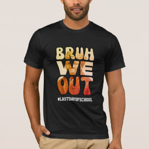 Leraren BRUH WE OUT Juneteenth Harriet Tubman T-shirt