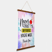 Leraren Dank je Hangend Wandkleed (Gebogen)