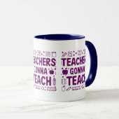 Leraren die les geven mok (Voorkant rechts)