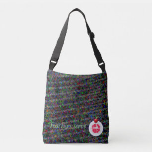 Leraren dienen voedsel voor gedachte. crossbody tas