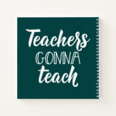 Leraren Gonna Teach Notitieboek (Achterkant)