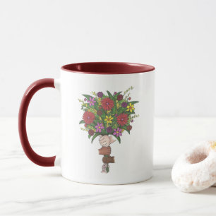 Leraren helpen ons de Mok van Floral Flower Bouque