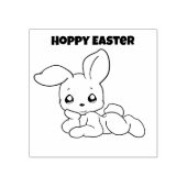 Leraren Hoppy Pasen Rubberstempel (Afrduk)