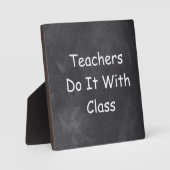Leraren klasse Chalkboard Design Cadeauidee Fotoplaat (Voorkant)