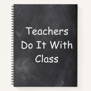 Leraren klasse Chalkboard Design Cadeauidee Notitieboek