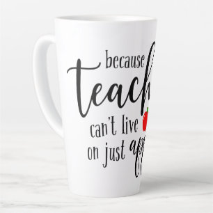 Leraren kunnen niet leven van Apples Alone Latte M Mok