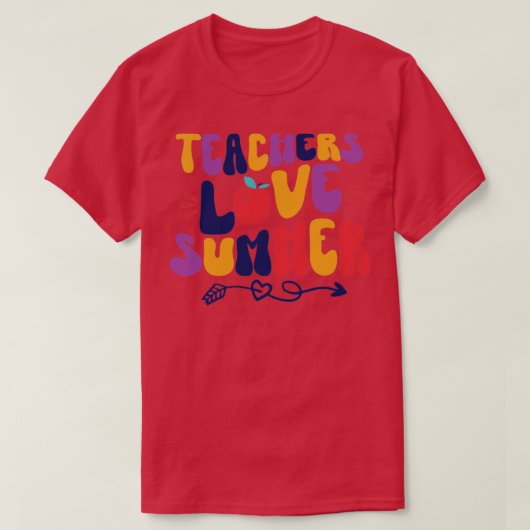 Leraren Love Summer T-shirt (Design voorkant)