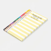 Leraren noemen de koelste, ooit gekleurde potloden post-it® notes (Schuin)
