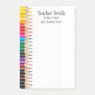 Leraren noemen de oudste kleurpotloden ooit post-it® notes