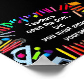 Leraren openen de deur, kunst poster (Hoek)