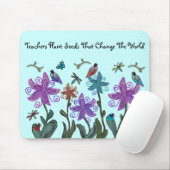 Leraren Plant Seeds Mousepad Muismat (Met muis)