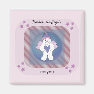 Leraren SneeuwAngels in Disguise Magnet Magneet