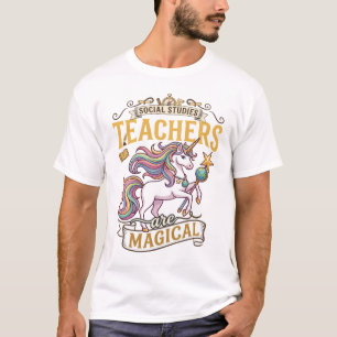 Leraren Sociale Wetenschappen Magische Eenhoorn We T-shirt
