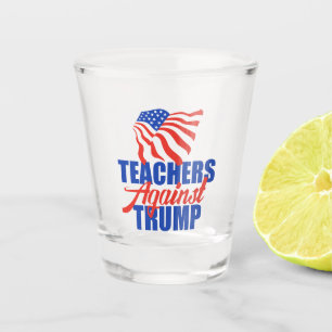 Leraren tegen Trump 2024 Politieke verkiezingen Shot Glas