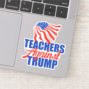 Leraren tegen Trump 2024 Verkiezingslaptop Sticker