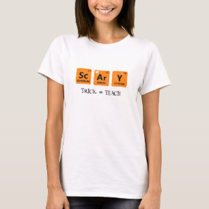 Leraren Trick of Teach Periodic Table Halloween T-shirt