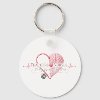 Leraren Verpleegkundigen Hart Hersenen Roze Ontwer Sleutelhanger