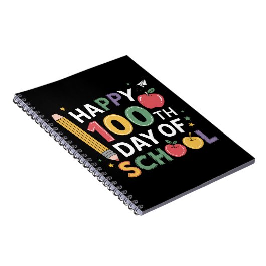 Leraren Vrolijke 100 Dagen 100e Dag van School Notitieboek (Rechterzijde)