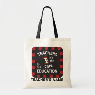 Leraren zijn de kern van ons onderwijs DIY-naam Tote Bag