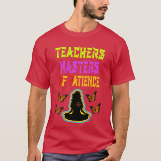 Leraren zijn meesters van geduld jongen t-shirt