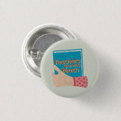 Leraren zullen groot leren ronde button 3,2 cm (Voorkant /achterkant)
