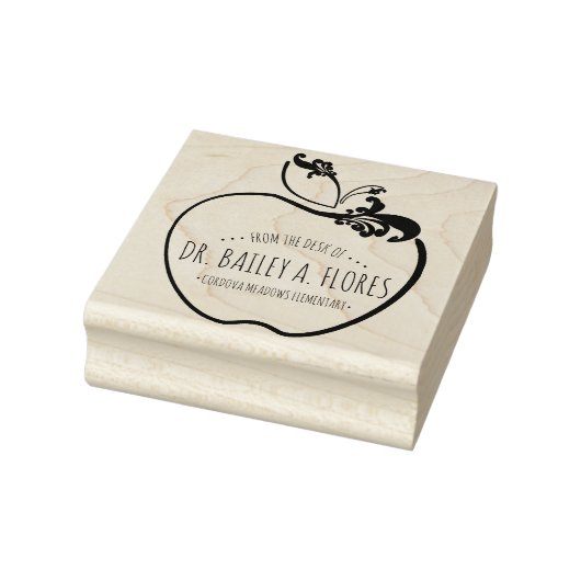 lerarenbureau floreert appel stempel (Stempel)