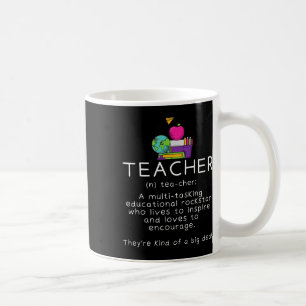 Lerarendefinitie - Grappige Onderwijsschool Leraar Koffiemok