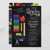 Lerarenopleiding Chalkboard Afstuderen Kaart (Voorkant / Achterkant)