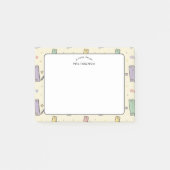 Lerarens waardering Pastel Liniaal Patroon Post-it® Notes (Voorkant)