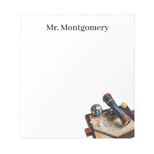 lerarentelescoop voor astronomie notitieblok