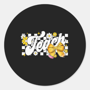 Leraressen Strik Leraren Waardering Terug Naar Sch Ronde Sticker