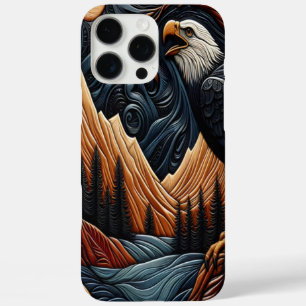 Leren Adelaar Natuur Design iPhone 16 Pro Max Hoesje