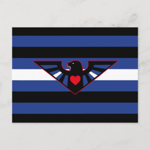 Leren Adelaar Pride Vlag Briefkaart