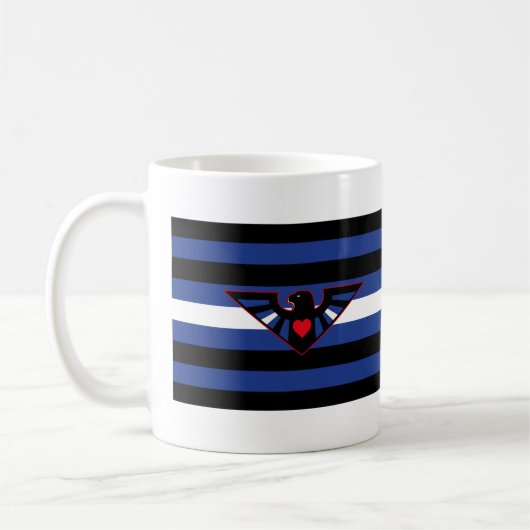 Leren Adelaar Pride Vlag Koffiemok (Links)