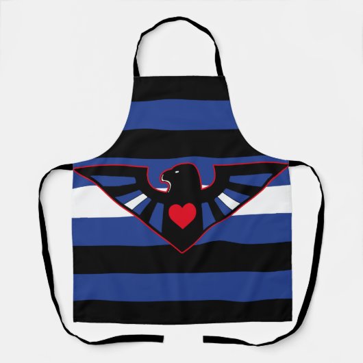 Leren Adelaar Pride Vlag Schort (Voorkant)