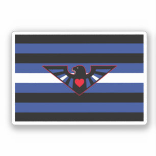 Leren Adelaar Pride Vlag Sticker