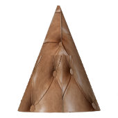 Leren bank: gestructureerde achtergrond feesthoedjes (Achterkant)