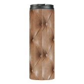 Leren bank: gestructureerde achtergrond thermosbeker (Achterkant)