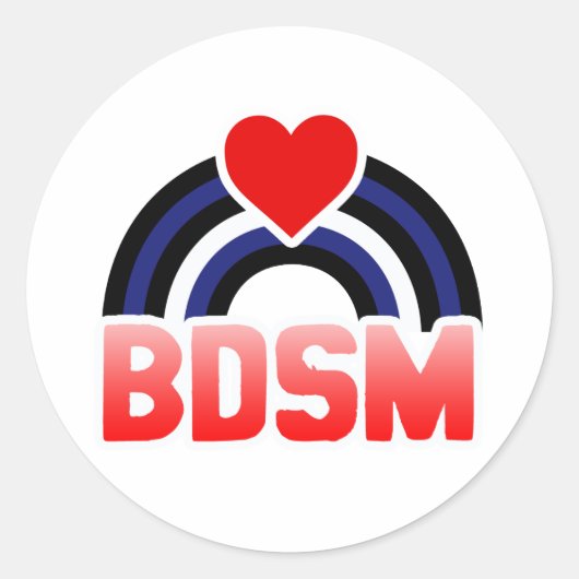 LEREN / BD REGENBOOGVLAG RONDE STICKER (Voorkant)