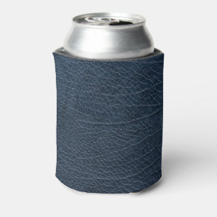 Leren Blauwe Tartan Stof Krokodil Huid Blikjeskoeler