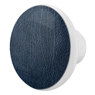 Leren Blauwe Tartan Stof Krokodil Huid Keramische Knop