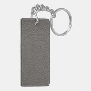 Leren Blauwe Tartan Stof Krokodil Huid Sleutelhanger