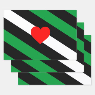 Leren Boi Pride Vlag Inpakpapier Vel