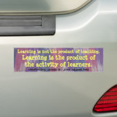 leren bumpersticker (Op auto)
