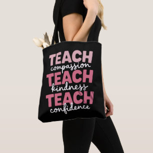 Leren Cute Leraar Leven Onderwijs Inspirerend Draagtas