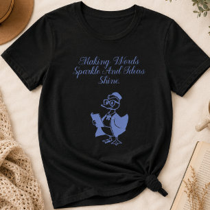 Leren dat Woorden Glanzen & Ideeën Schitteren Enge T-shirt