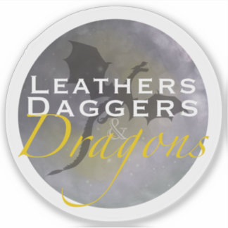 Leren Dolken en Draken Vierde Vleugel Sticker