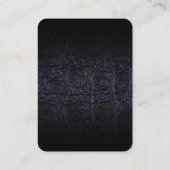 Leren faux (krokodil) visitekaartje (Achterkant)