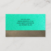 Leren Glitter Visitekaartje (Achterkant)